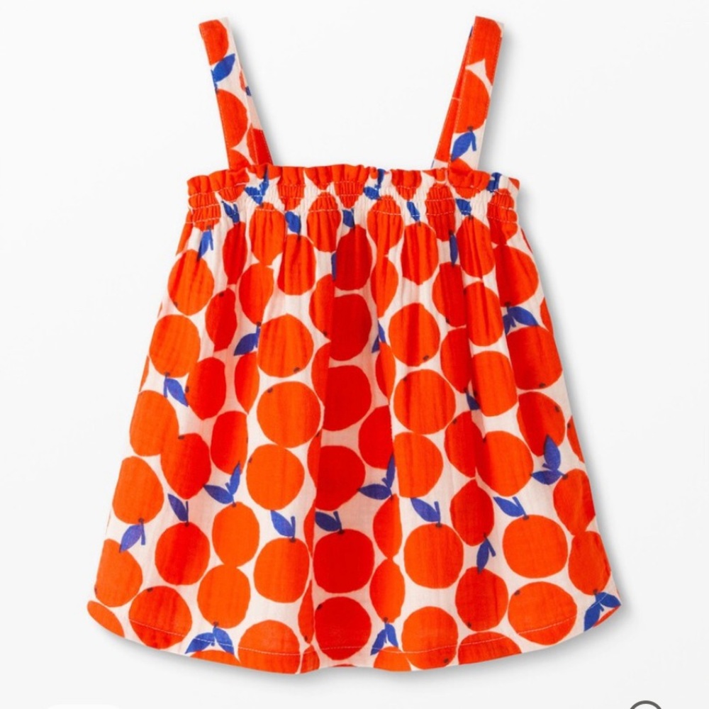 NWT Hanna Andersson Girls Print Breezy Muslim Top